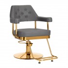Hairdressing Chair GABBIANO GRANADA GOLD grey